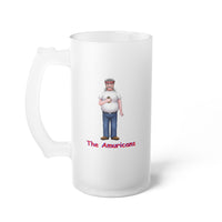The Amuricans Frosted Glass Beer Mug