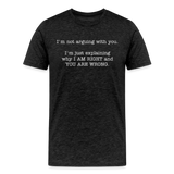 I'm not arguing with you - charcoal grey
