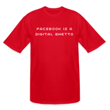 Facebook is a Digital Ghetto - red